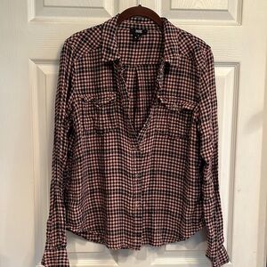 Paige brand size M button down long sleeve shirt